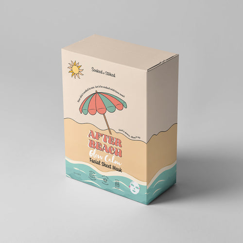 After Beach Glow Calm Facial Sheet Mask Set